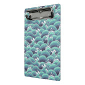 装飾的な海の波の背景 ミニクリップボード (アングル2)