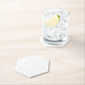 装飾的な淡いグレー ペーパーコースター (インサイチュ)