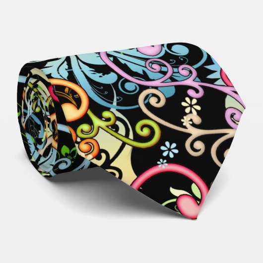 装飾的な渦巻き ネクタイ (ロール)