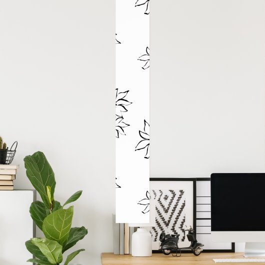 装飾的な灰色の台座のサイン ポスター (ホームオフィス)