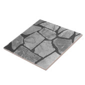 装飾的な灰色の石造りの舗装の一見 タイル (側面)