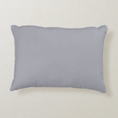 装飾的な灰色白のカスタムのモノグラム アクセントクッション (裏面)