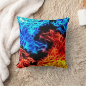 装飾的な炎-善悪の美しい枕 クッション (ブランケット)