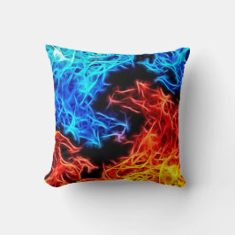 装飾的な炎-善悪の美しい枕 クッション