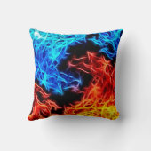 装飾的な炎-善悪の美しい枕 クッション (裏面)