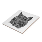 装飾的な猫頭 タイル (側面)