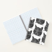 装飾的な猫頭 ノートブック (内部)