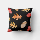 装飾的な秋の枕|水彩画の紅葉 クッション (裏面)