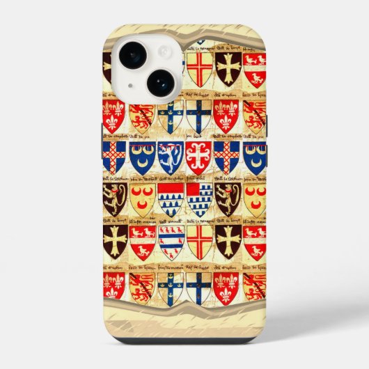 装飾的な紋章パターン iPhoneケース (裏面)