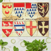 装飾的な紋章学パターン キッチンタオル (折り畳み)