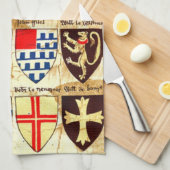 装飾的な紋章学パターン キッチンタオル (四つ折り)