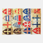 装飾的な紋章学パターン キッチンタオル (横)