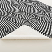 装飾的な継ぎ目のない模様の波の花 シェルパブランケット (3/4)