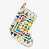 装飾的な繰り返しパターインスパイアンの種類 スモールクリスマスストッキング (正面 (吊り時))