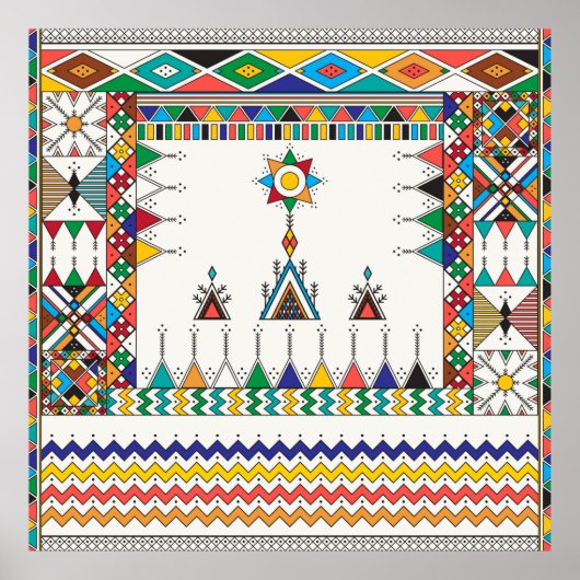 装飾的な繰り返しパターインスパイアンの種類 ポスター (正面)