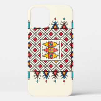 装飾的な繰り返しパターインスパイアンの種類 iPhone 12ケース