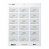 装飾的な背景フェード上のユリを呼ぶ ラベル (フルシート)
