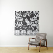 装飾的な花と鳥のヌーベルポスター タペストリー (インサイチュ)