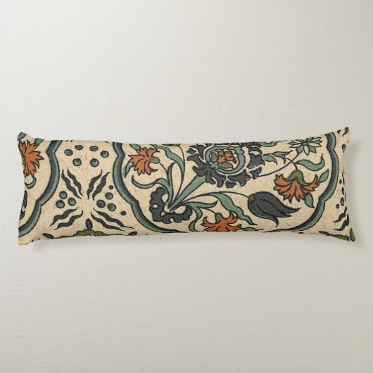 装飾的な花のペルシャのタイルのデザイン ボディピロー (裏面)