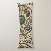 装飾的な花のペルシャのタイルのデザイン ボディピロー (裏面 (縦))