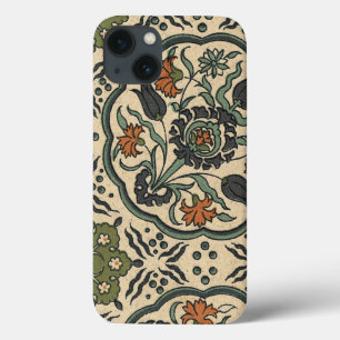装飾的な花のペルシャのタイルのデザイン iPhone 13ケース