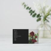 装飾的な花の名刺 名刺 (スタンド正面)