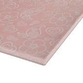 装飾的な花パターン カッティングボード (角)