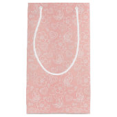 装飾的な花パターン スモールペーパーバッグ (正面)