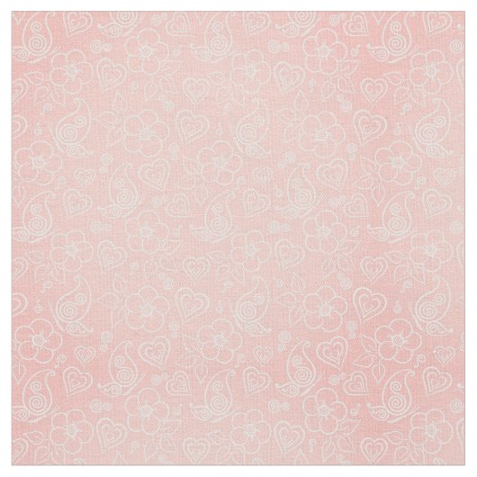 装飾的な花パターン ファブリック (クローズアップ)