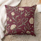 装飾的な花柄のスロー枕 クッション (ブランケット)