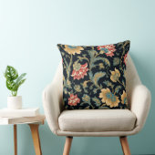 装飾的な花柄のスロー枕 クッション (椅子)