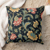 装飾的な花柄のスロー枕 クッション (ブランケット)