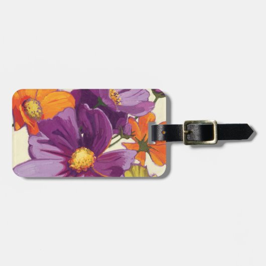 装飾的な花 ラゲッジタグ (正面横)