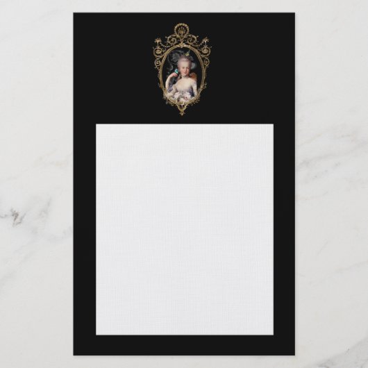 装飾的な若いマリー・アントワネット 便箋 (正面)