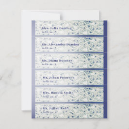 装飾的な葉フェスティバルクリスマスディナー 招待状