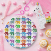 装飾的な象 ペーパープレート (パーティー)