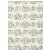 装飾的な貝パターン クリップボード (裏面)