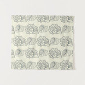 装飾的な貝パターン タペストリー (正面(横))