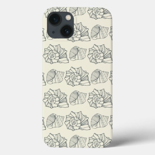 装飾的な貝パターン Case-Mate iPhoneケース (裏面)