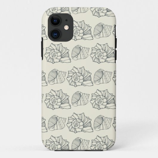装飾的な貝パターン Case-Mate iPhoneケース (裏面)