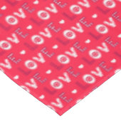 装飾的な赤い言葉 テーブルクロス (アングル)