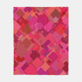 装飾的な赤 フリースブランケット