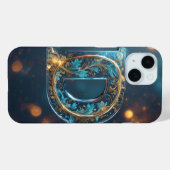 装飾的な透明な文字D Case-Mate iPhoneケース (裏面 (横))