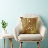 装飾的な金クリスマスツリーの枕 クッション (椅子)
