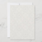 装飾的な鉢植えの葉の植物の花嫁のシャワー サンキューカード (裏面)