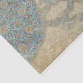 装飾的な銀製のタペストリーの生け花 薄葉紙 (詳細)