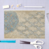 装飾的な銀製のタペストリーの生け花 薄葉紙 (クラフト)