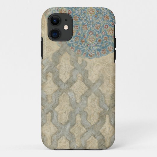 装飾的な銀製のタペストリーの生け花 Case-Mate iPhoneケース (裏面)