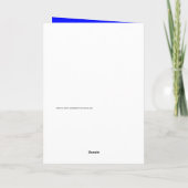 装飾的な青いメタル1枚のフォトコラージュのリタイアメント カード (裏面)