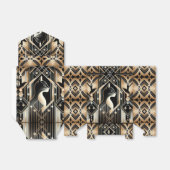 装飾的な黒猫抽象的なギフトボックス フェイバーボックス (折り畳みなし)